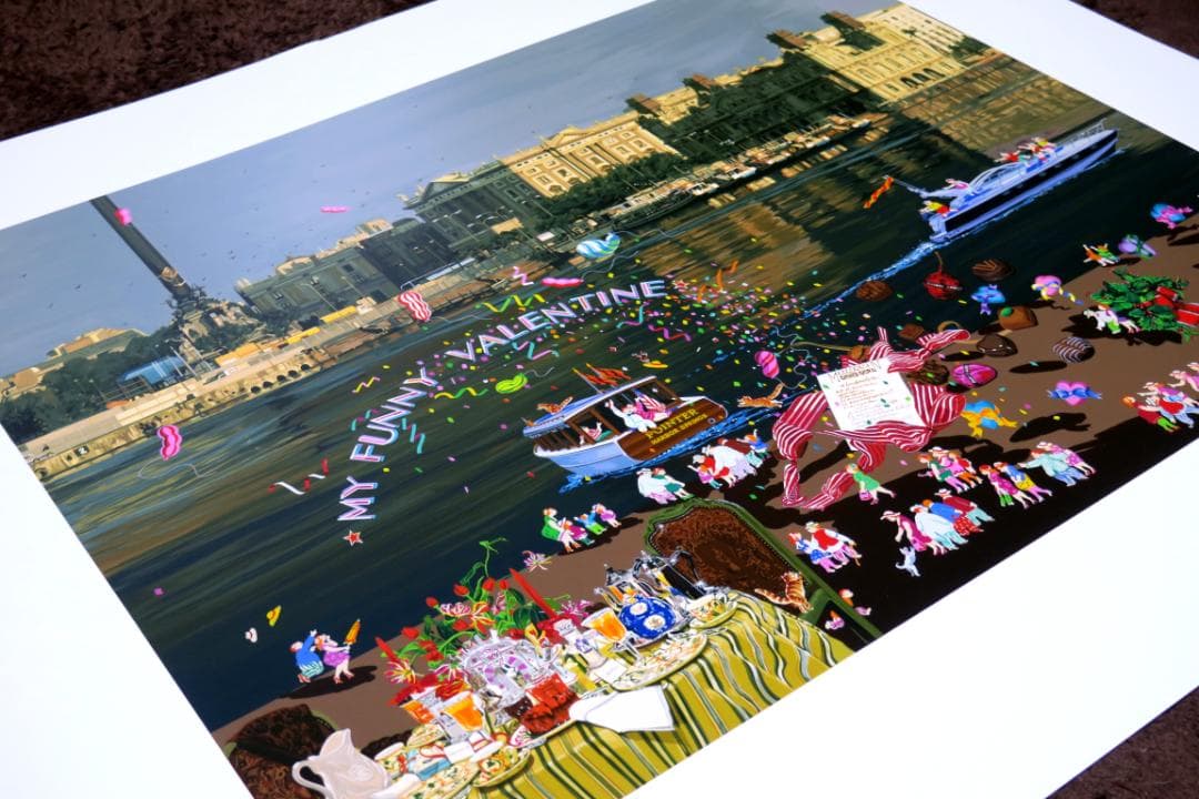 ヒロ・ヤマガタ】 恋人たちのフェスティバル シルクスクリーンシート