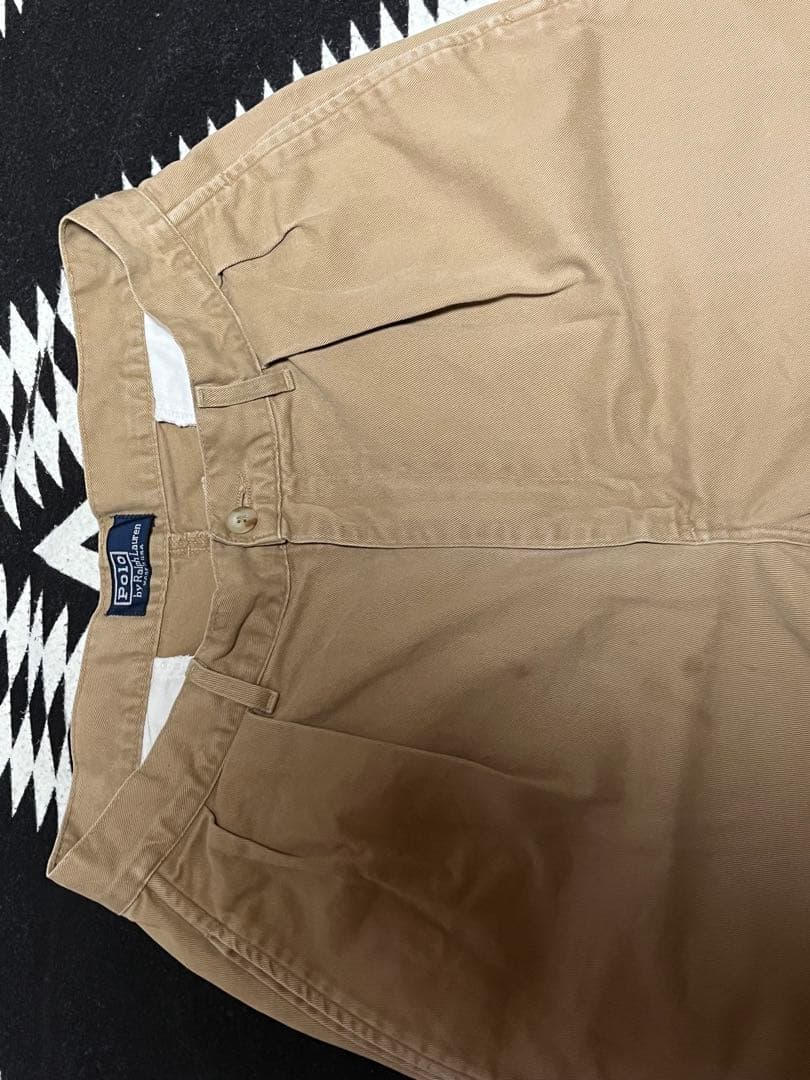 90s ラルフローレン ポロチノ 初期タグ USA製 希少サイズ w29/30