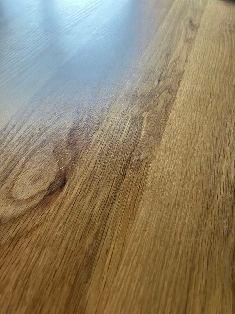 【pimさま専用】北欧調 120cm 円形オーク無垢材ダイニングテーブル