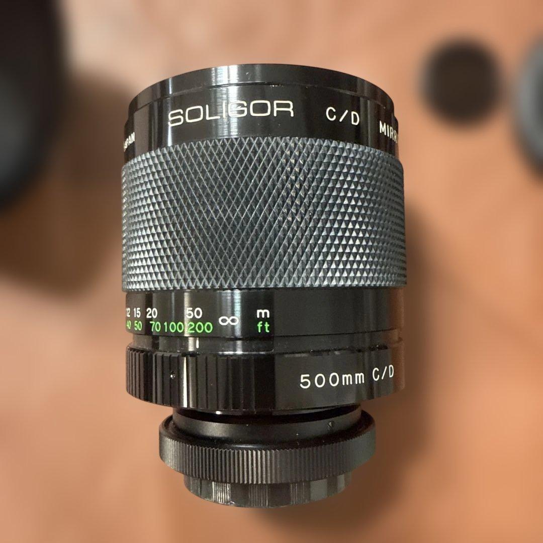 SOLIGOR 500mm F8 ミラーレンズ ズームレンズ ジャンク 500mm F8