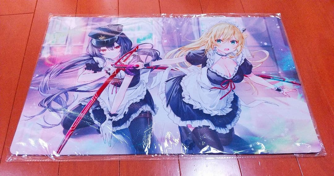 遊戯王　閃刀姫　レイ　ロゼ　スリーブ　プレイマット　メイド　ミッドナイトブルー