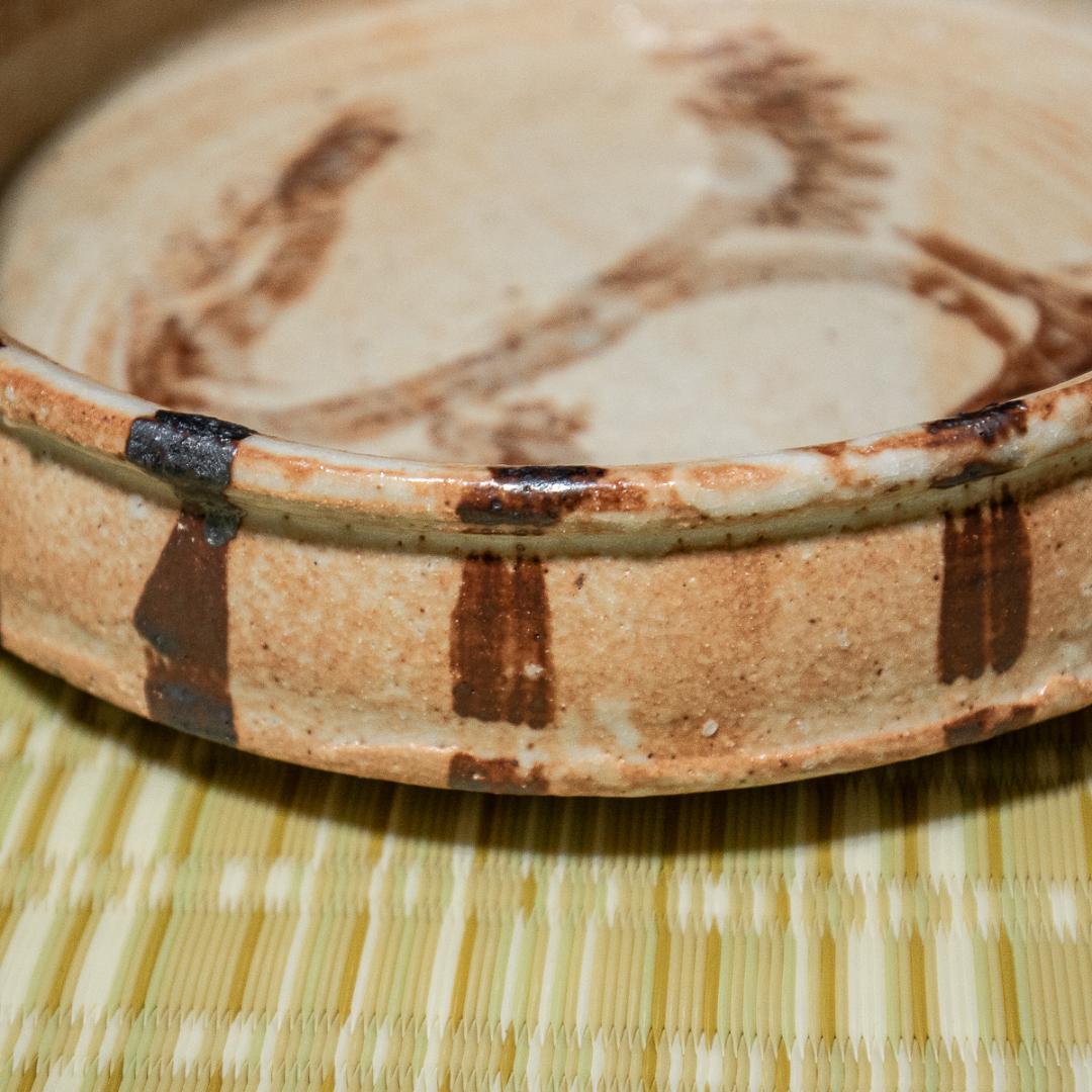 加藤重高　志野　鉢　共箱