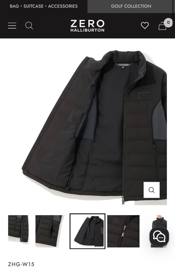 【新品未使用】ゼロハリバートン GOLFパデッドブルゾン