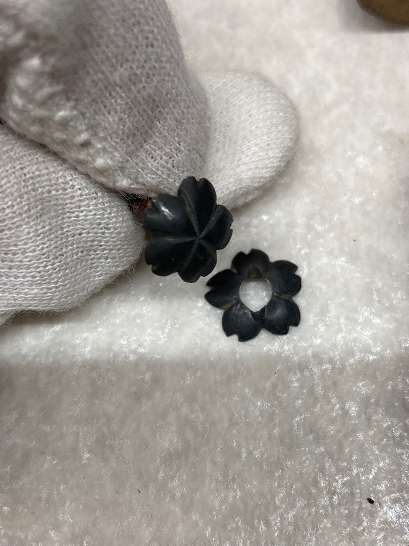 当時物 時代物 本格的な造りの短刀 鞘 螺鈿細工 小柄/刀剣/刀装具 日本刀