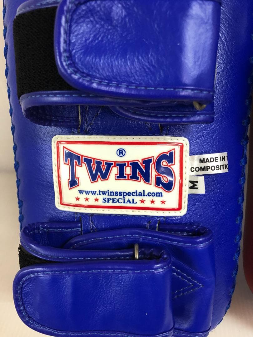 N023 TWINS SPECIAL キックミット 本革 青 制作実績2【TWINS JAPAN】
