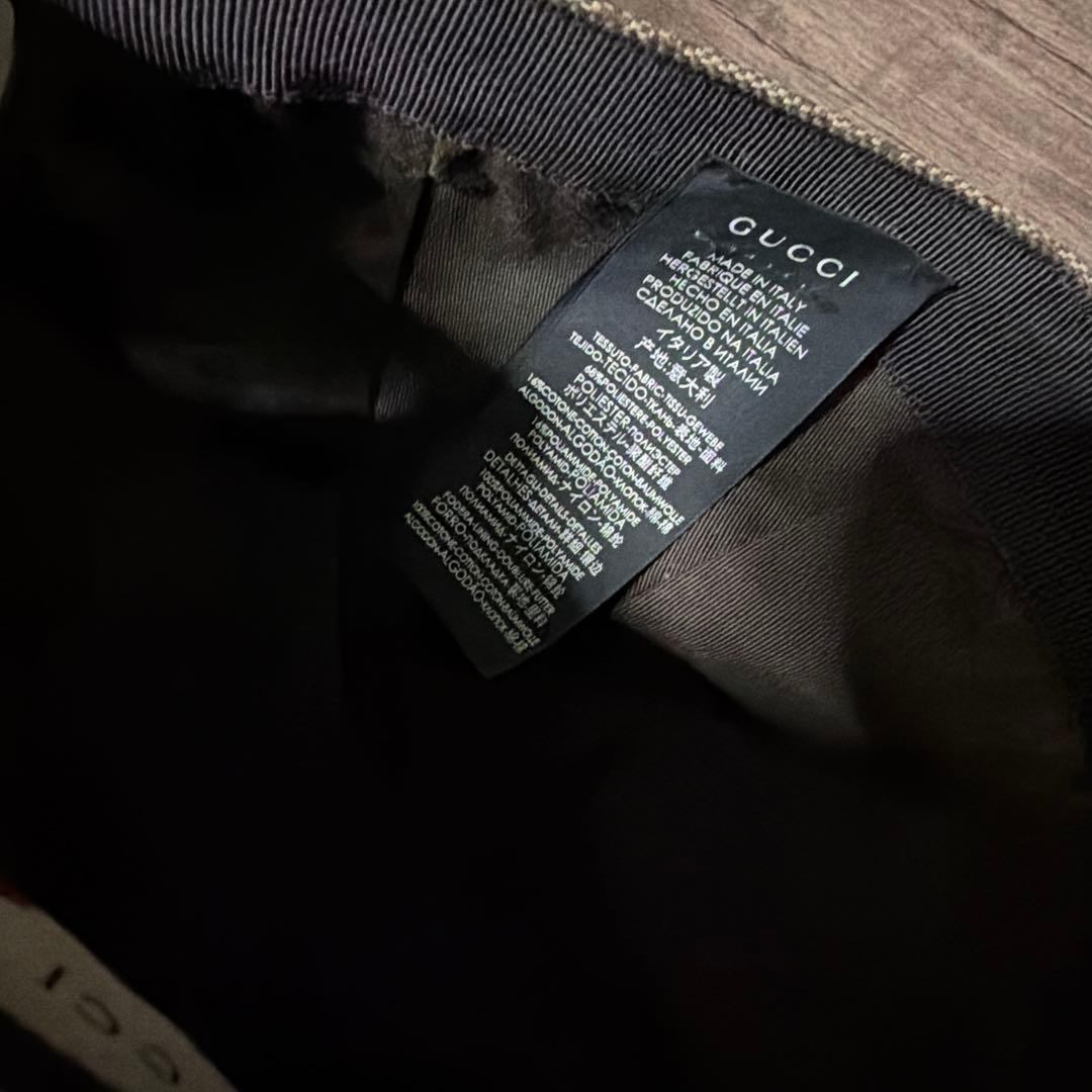 GUCCI GGロゴ ベージュキャップ Lサイズ - メルカリ