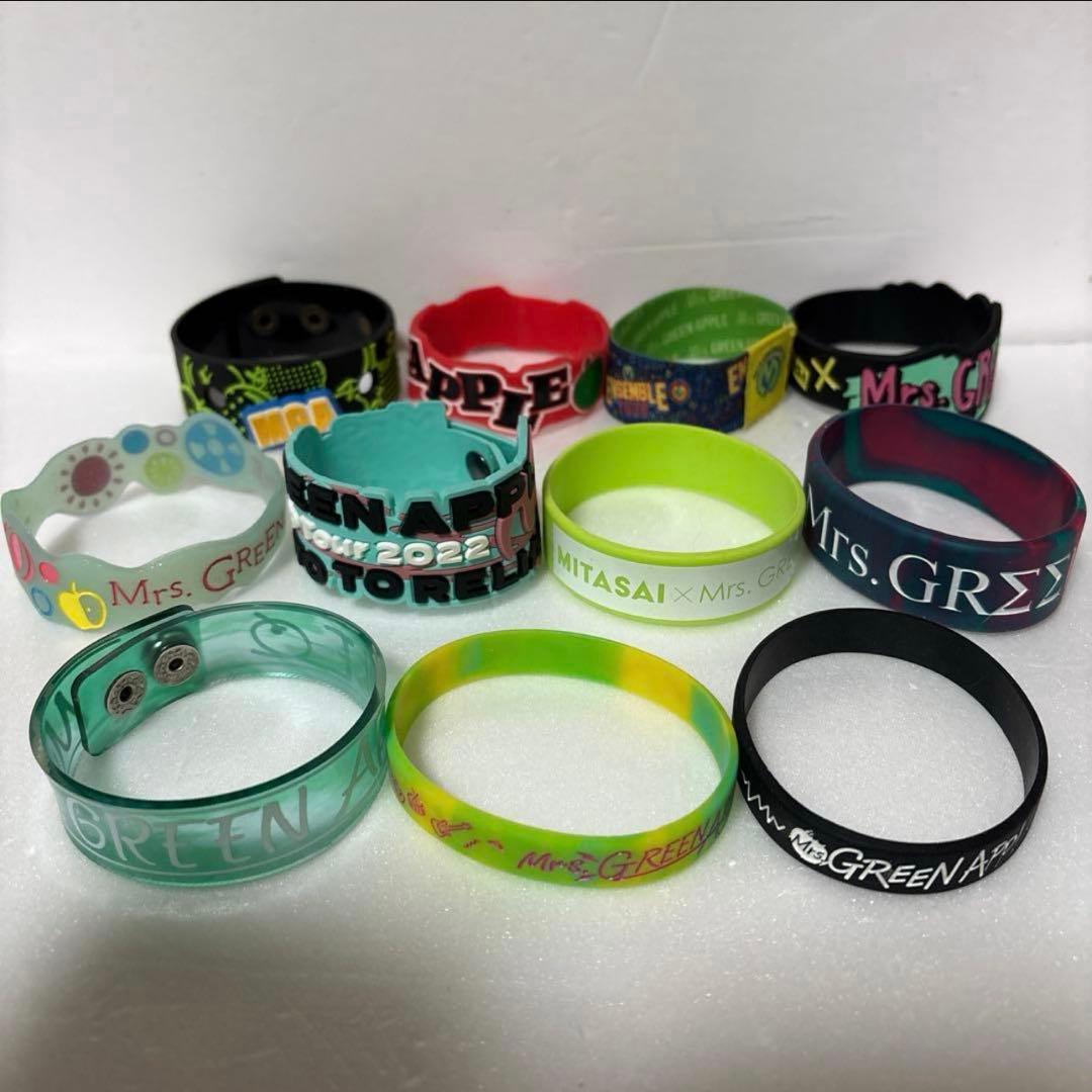 Mrs.GREEN APPLE の初期ラバーバンド11本