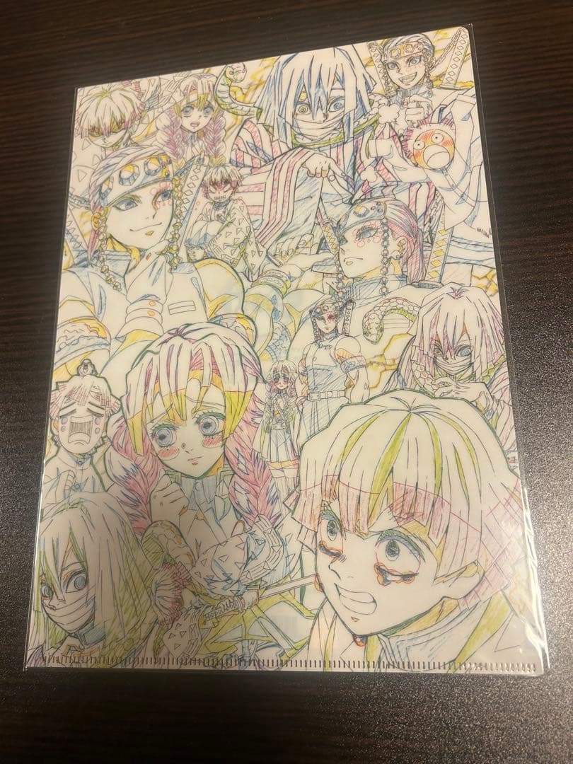 鬼滅の刃 キャラクター絵巻カフェ 我妻善逸と三人の柱 クリアファイル