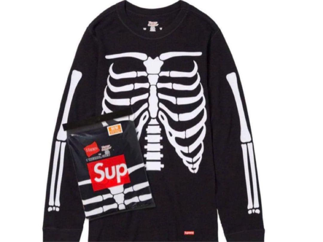 Supreme 骨 サーマル Supreme x Hanes