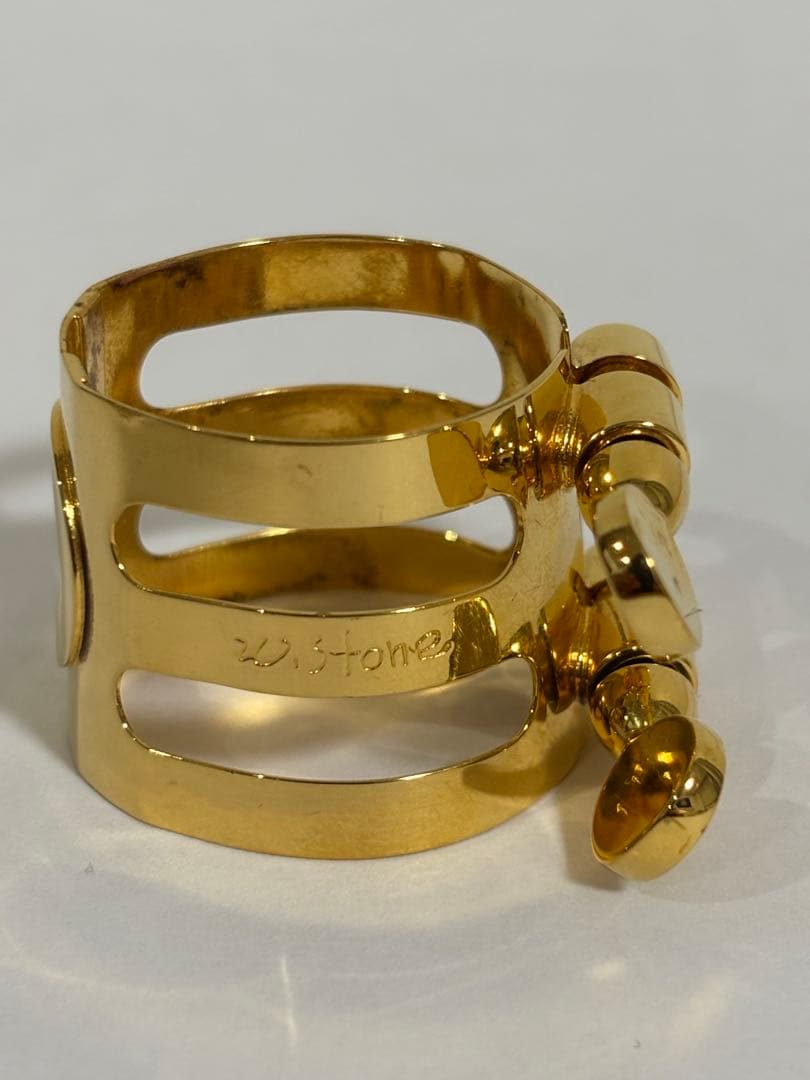 Wood Stone クラリネット リガチャー 金メッキ ケース欠品の通販はau