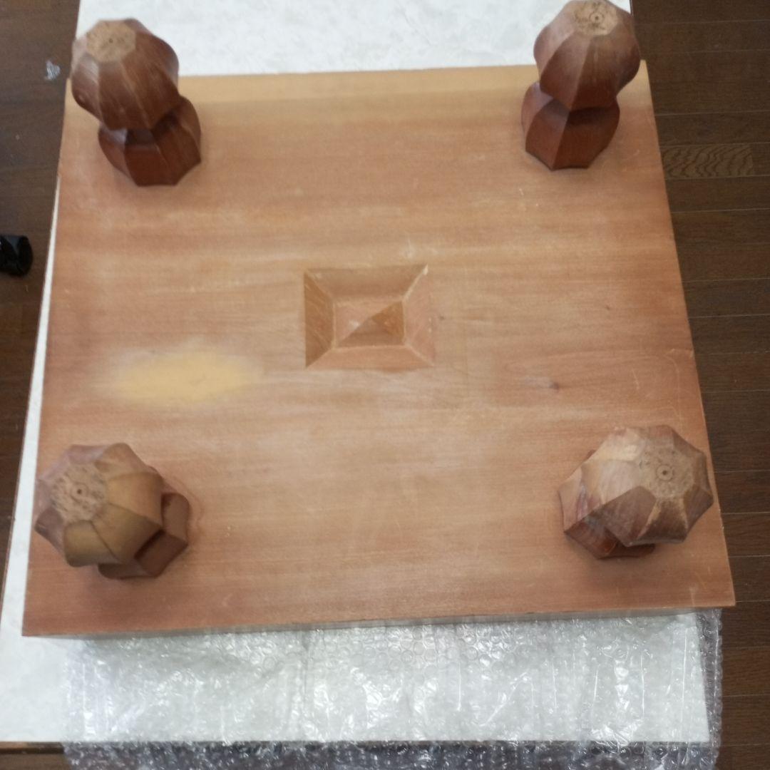 本格囲碁盤　本榧　碁盤囲碁　ヘソあり美品　高級品昭和レトロ　脚付囲碁盤碁石セット