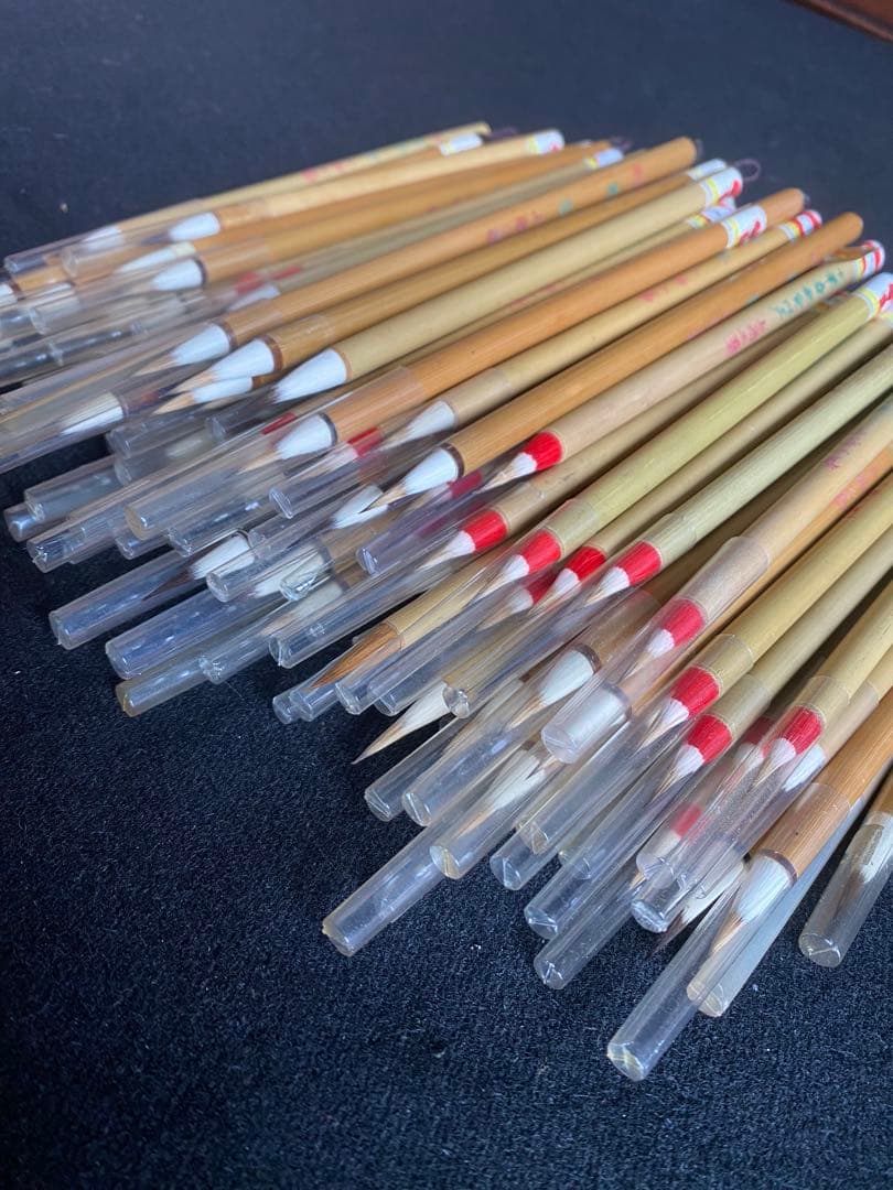 書道筆　まとめ売り　100本　上海工藝　火炬牌　中国筆　古筆　小筆 書道筆 まとめ売り 100本 上海工藝 火炬牌 中国筆 古筆 小筆