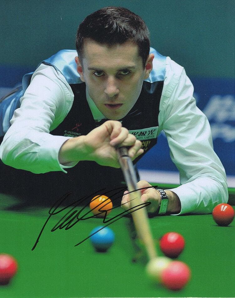 直筆サイン入り写真 マーク・セルビー スヌーカー選手/フレームなし/SA