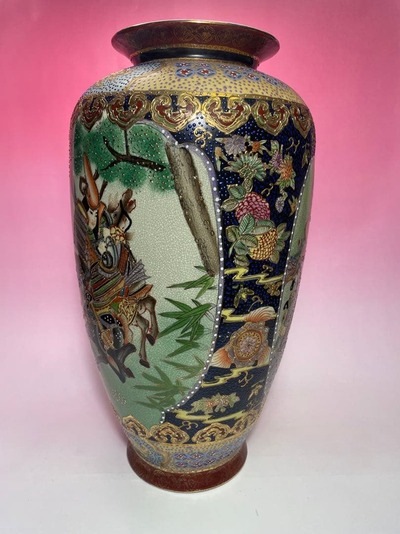 骨董品 大型 花瓶 金装飾 レトロ 壺 S115238340 - 工芸品公式 ストア