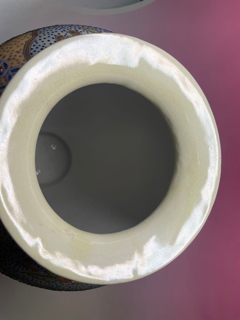 骨董品 大型 花瓶 金装飾 レトロ 壺 S115238340 - 工芸品公式 ストア