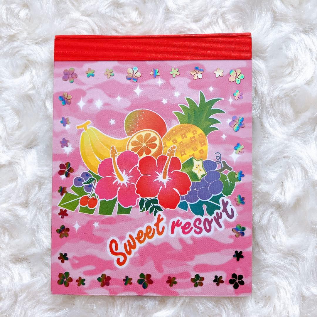 平成レトロメモ帳 サンエックス ハイビスカス 希少 当時物 - メルカリ