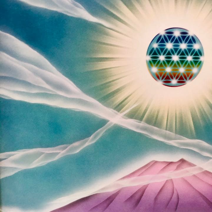 古沢岩美 キリスト誕生 聖夜 水彩まくり クリスマス