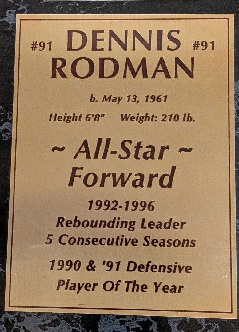 レア】デニス・ロッドマン オールスター 記念サイン入 - メルカリ