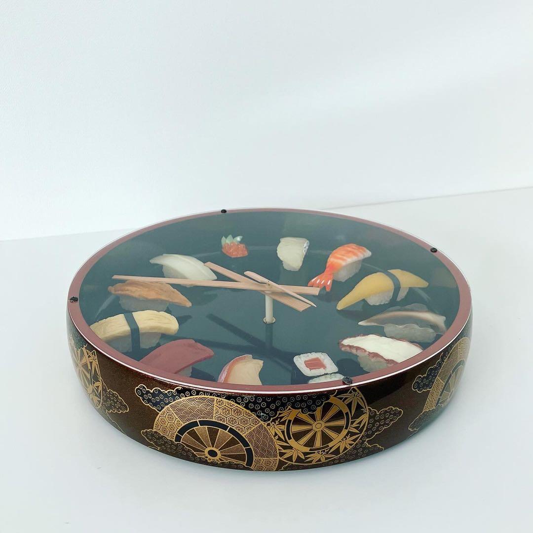 お寿司　掛け時計　食品サンプル　古道具　インテリア雑貨　オブジェ　握り寿司