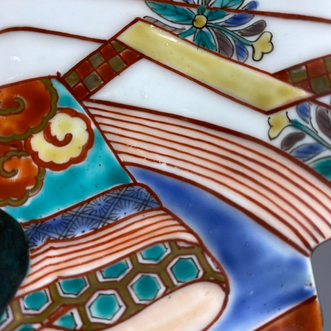 専用古伊万里 上手錦手姫皿五仕立箱付 約23.5㎝ 東