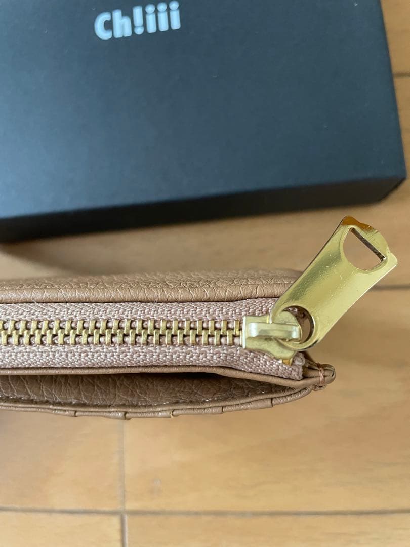 【美品】chiiiibag フラップ カードケース ベージュ