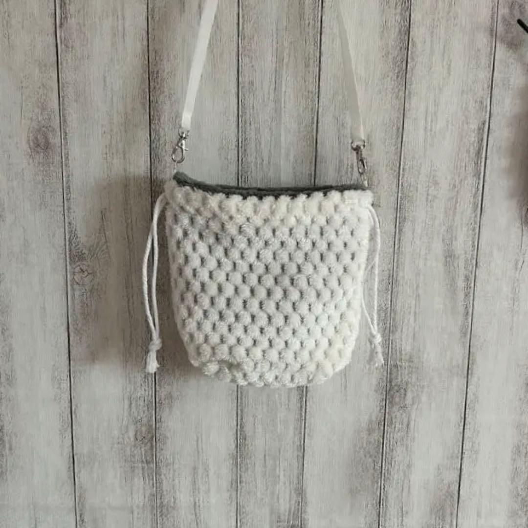 フクモモ仲良し巾着ポーチ かのこホワイト