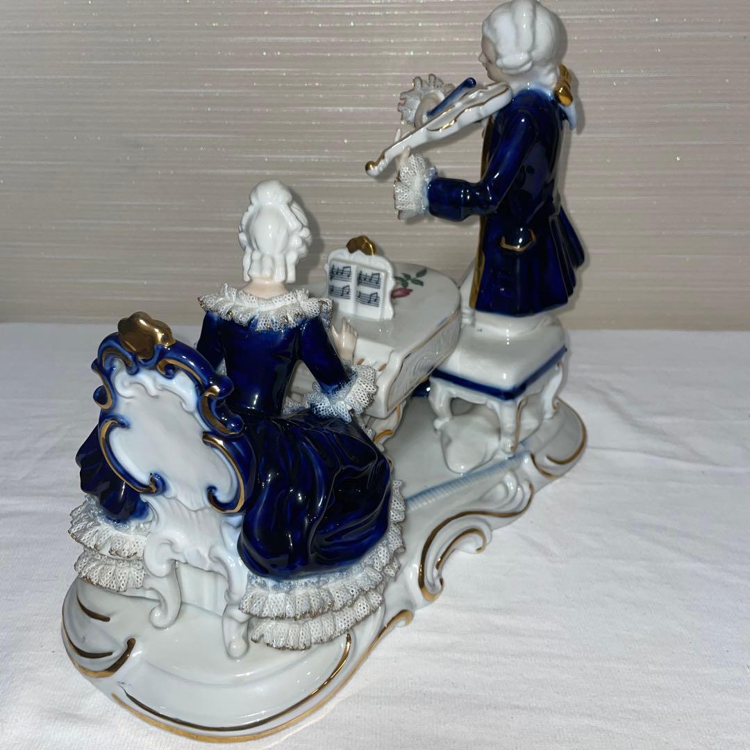 加藤工芸 ドレスドール陶器人形 バイオリンとピアノ - メルカリ