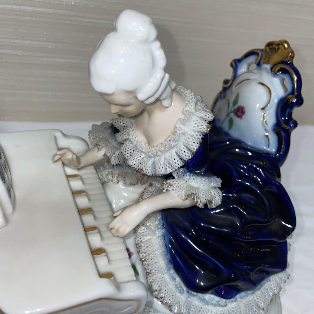 加藤工芸 ドレスドール陶器人形 バイオリンとピアノ - メルカリ