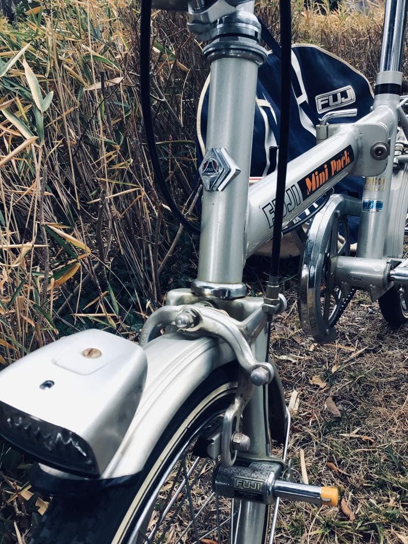 昭和レトロ 当時物 FUJI 折りたたみ自転車 ミニパック 専用輪行バッグ