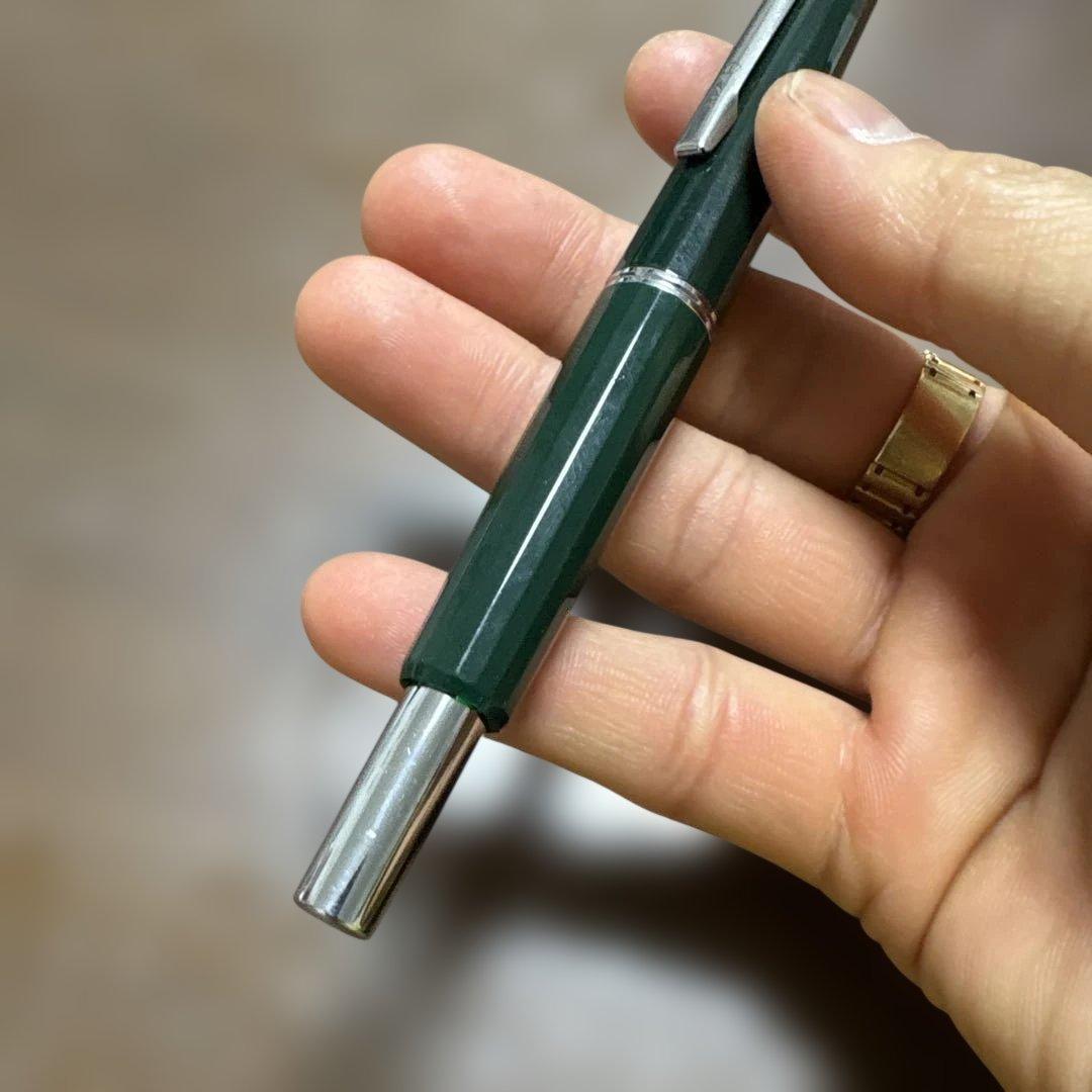緑色 メタルクリップ 万年筆 NAMIKI PILOT 14k｜万年筆 ビンテージ