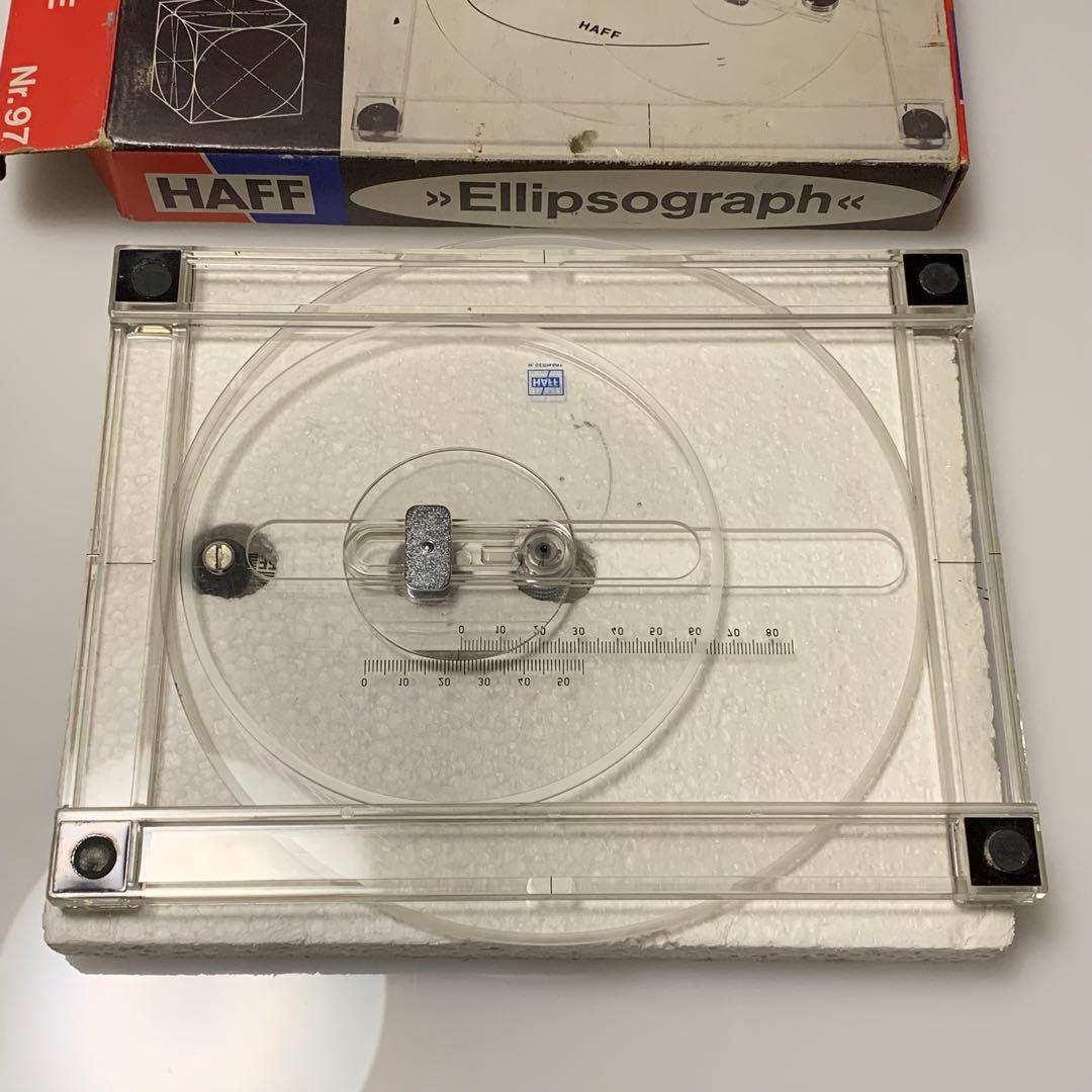 エリプソグラフ ハフ ビンテージ 製図用品 楕円コンパス HAFF 西ドイツ