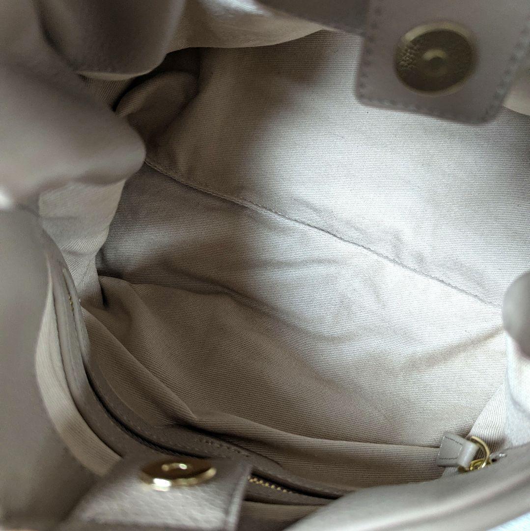 ポレーヌ ヌメロ・ヌフ ハンドバッグ グレージュ系 2WAY　　　♦かめのこ様♦