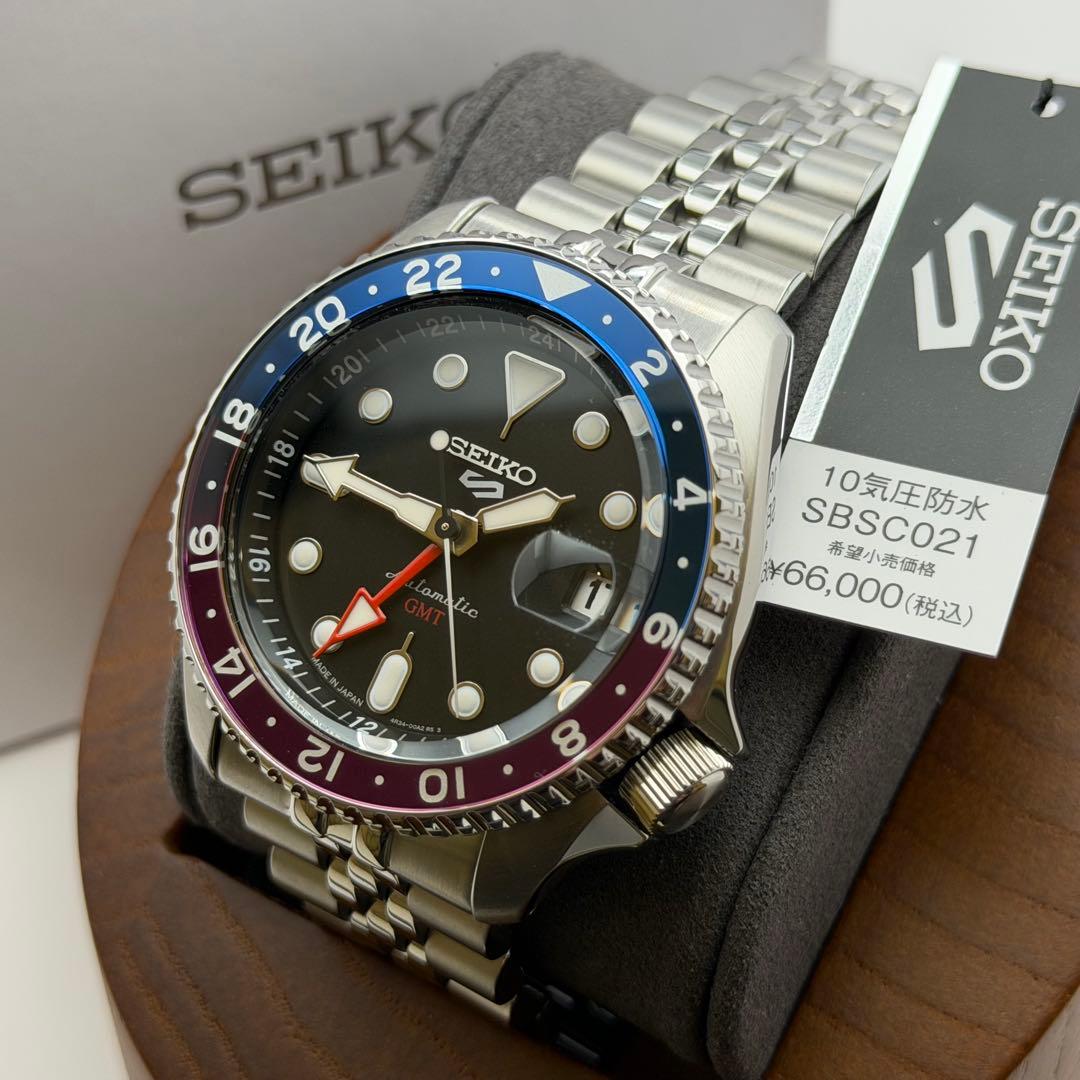 【新品未使用】セイコー　SKX 箱説保　SBSC021 GMT 希少　自動巻