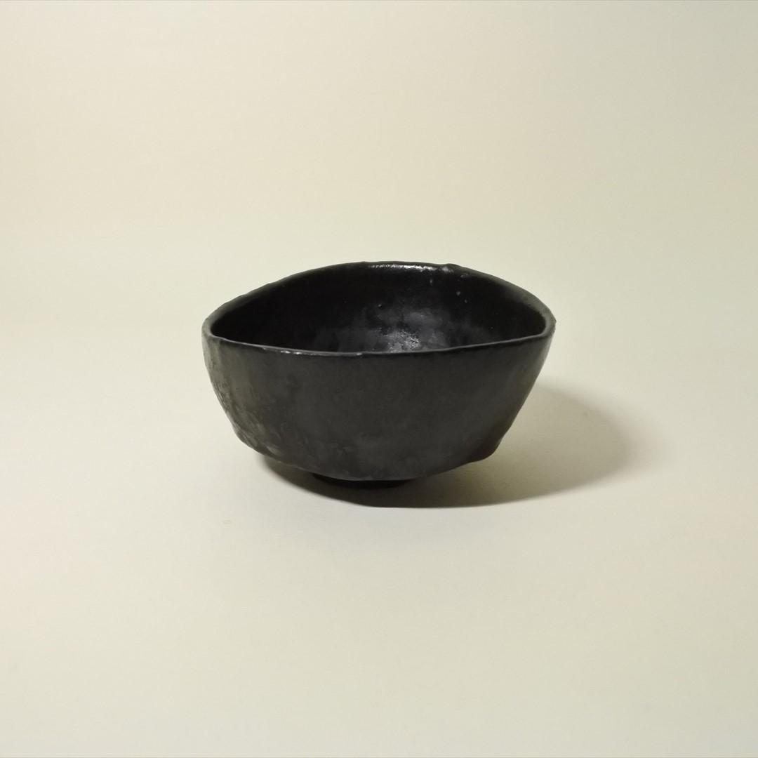 明治時代 黒茶碗 骨董品 アンティーク 茶道具 b
