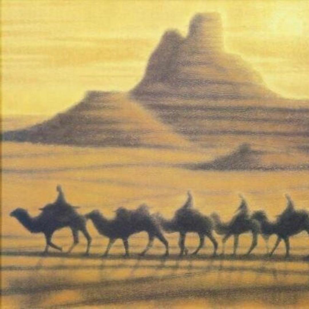 巨匠 平山郁夫 桜蘭の朝 約6号 証明シール 文化勲章 文化功労者 院展理事長