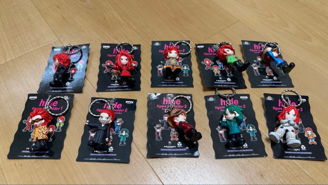 hideキーホルダー 10個セット ギターキーホルダー2種プレゼント