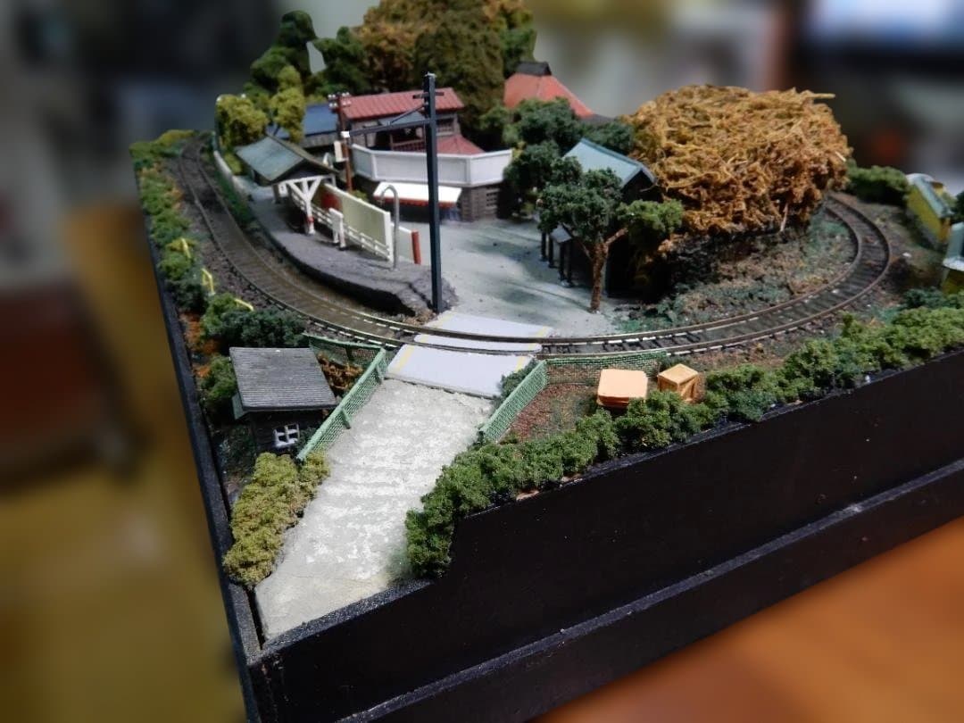 Nゲージジオラマ　海岸の田舎町風景