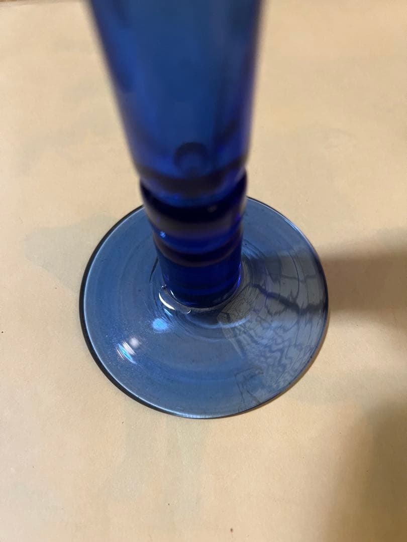 O-762】琉球ガラス アサガオ 朝顔 花瓶 - メルカリ