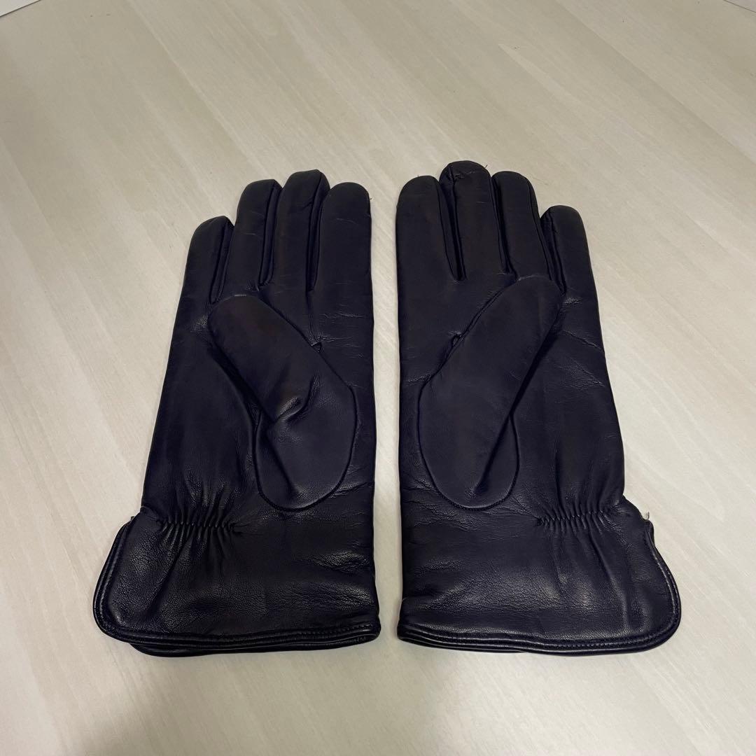 未使用品☆Madova☆手袋☆羊革☆ネイビー☆濃紺☆カシミヤ☆イタリア製