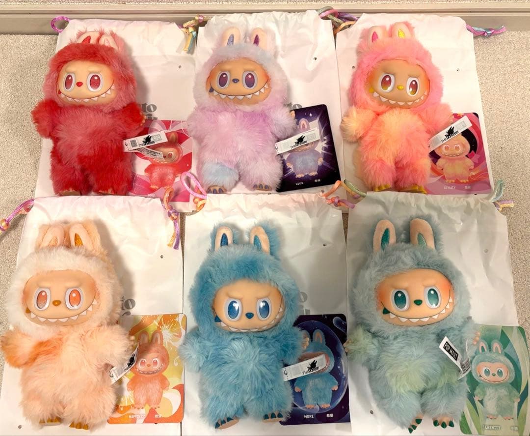 正規品 ラブブ エナジー コンプリート 6体セット カード袋付き 箱無し