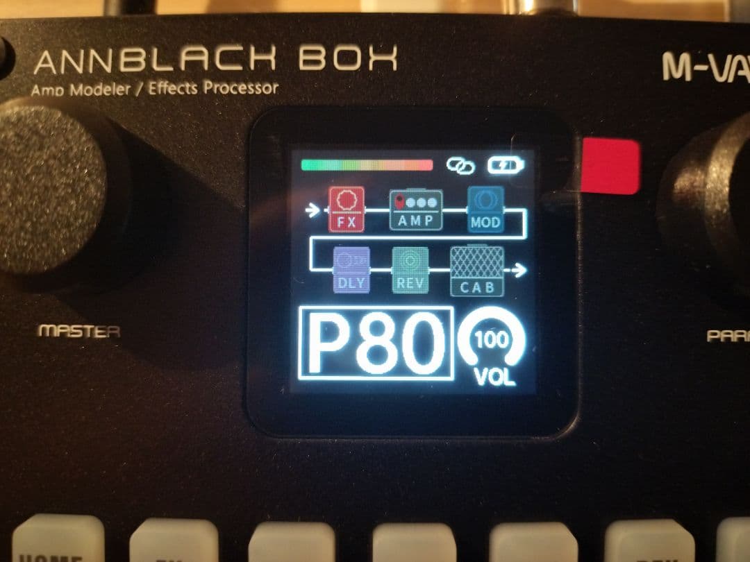 M-VAVE BLACHBOX　ギターマルチエフェクター　アンプシュミレーター