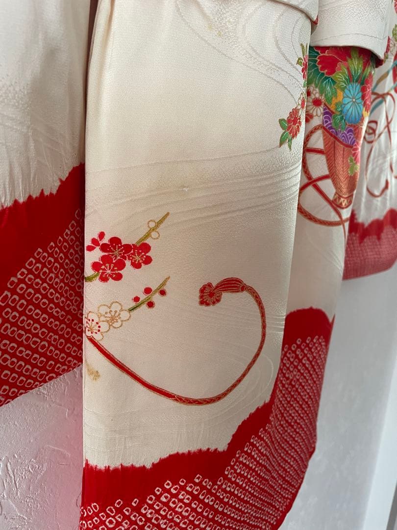 七五三　３歳　女の子　正絹お着物セット　被布コーデ