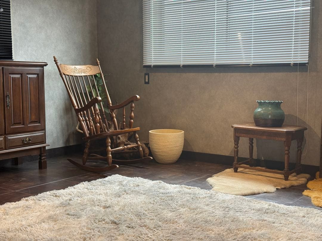 希少 太平WINDS アンティーク ロッキングチェア ヴィンテージ 木彫 nZ