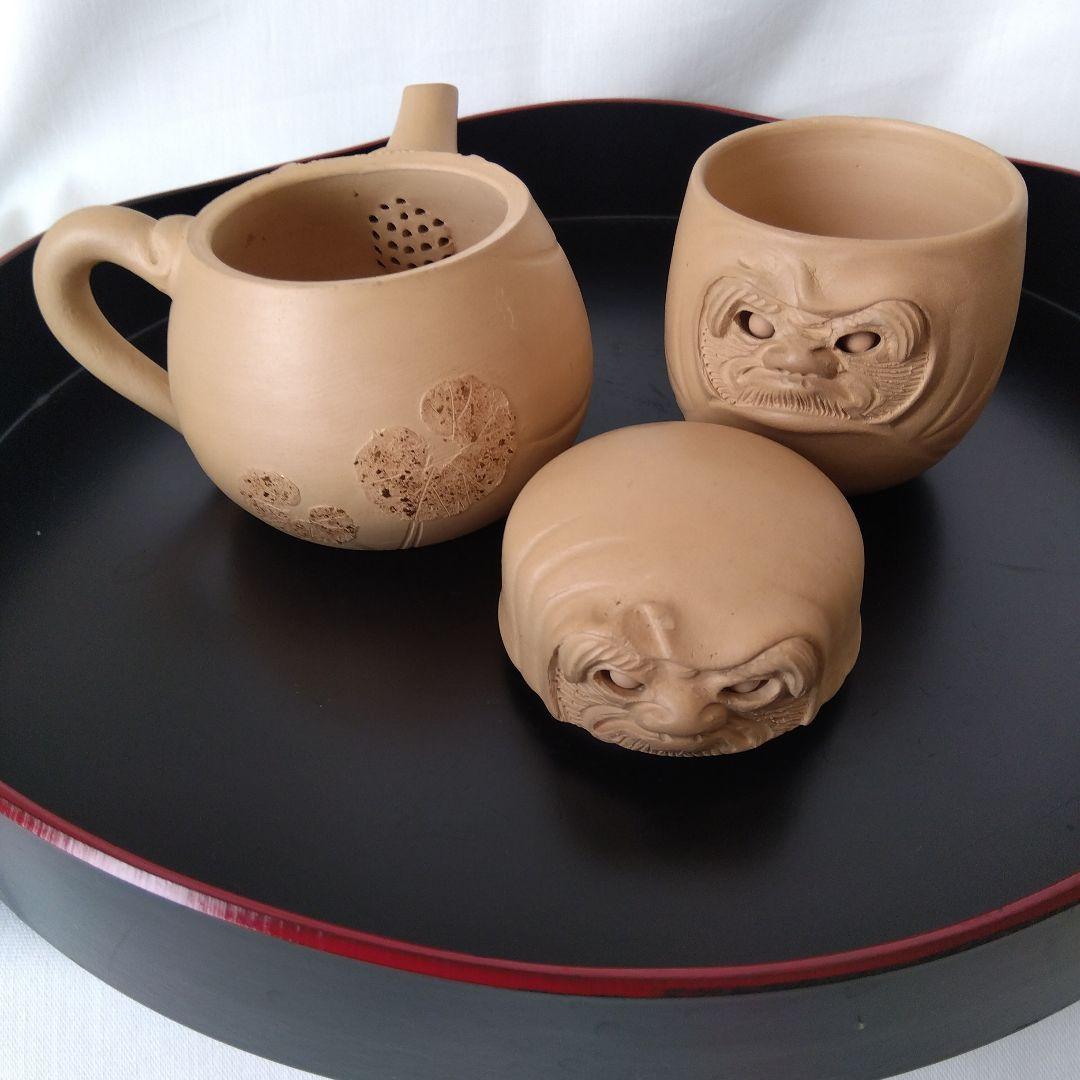 新品未使用】 秋田焼 からくり細工 急須 湯呑み セット