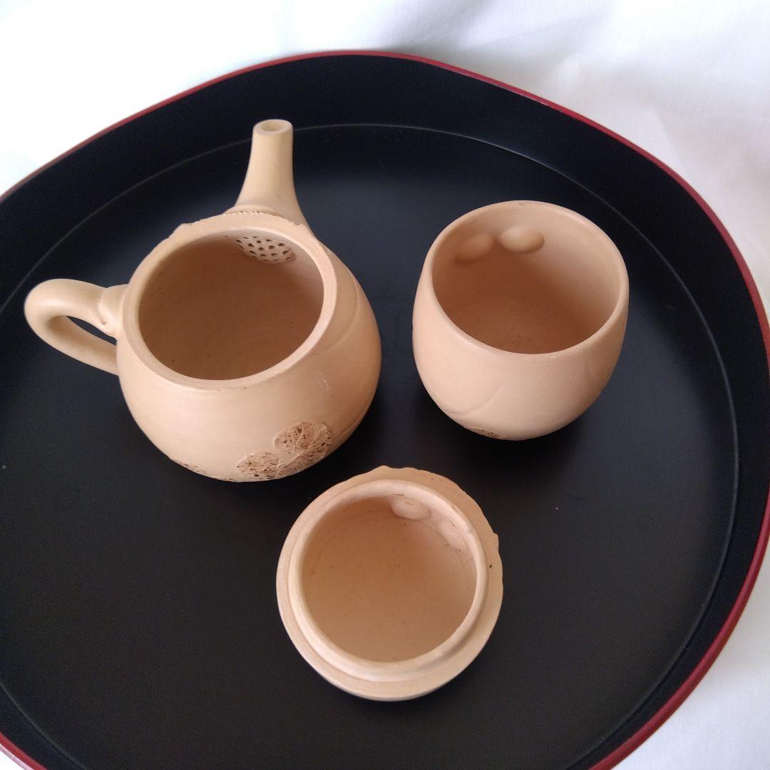 新品未使用】 秋田焼 からくり細工 急須 湯呑み セット