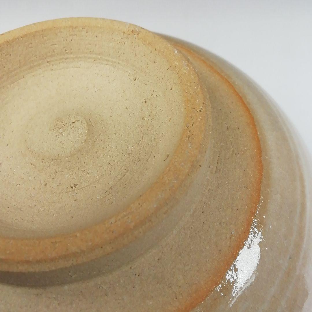 T186 茶碗 『赤土 萩に桔梗文』『橋本紫雲造』 共箱 抹茶碗 茶道具