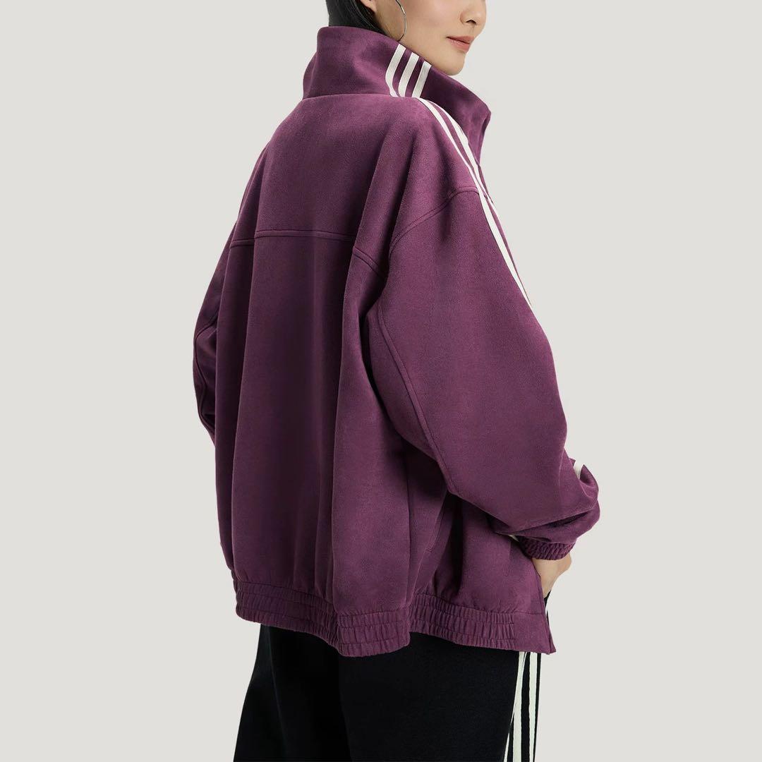 中国限定 アディダス 蛇年トラック パープル ストライプジャケットL