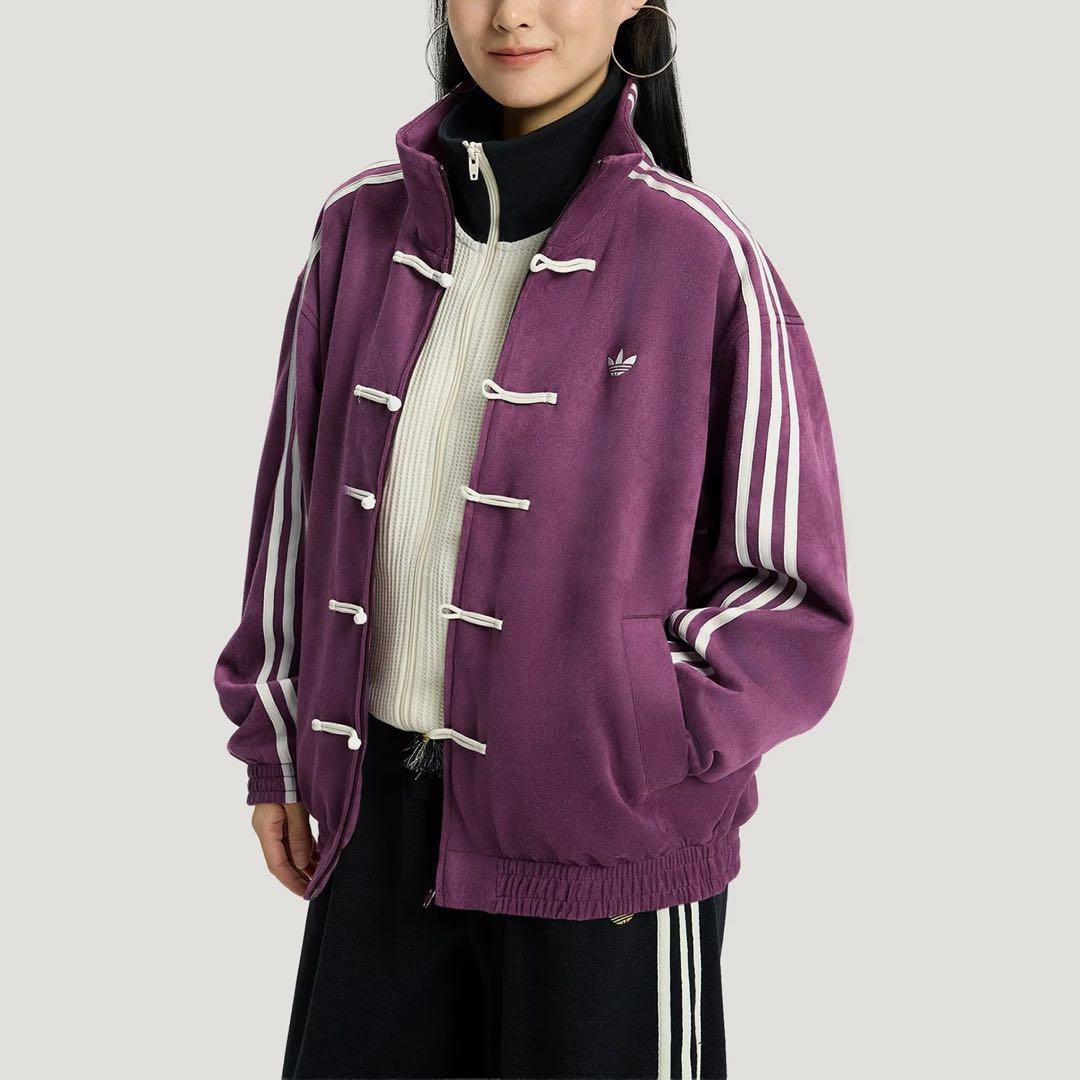 中国限定 アディダス 蛇年トラック パープル ストライプジャケットL