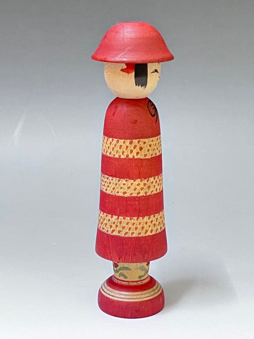 C561 レア こけし 渡辺忠雄 土湯系 伝統こけし 日本伝統こけし 日本人形