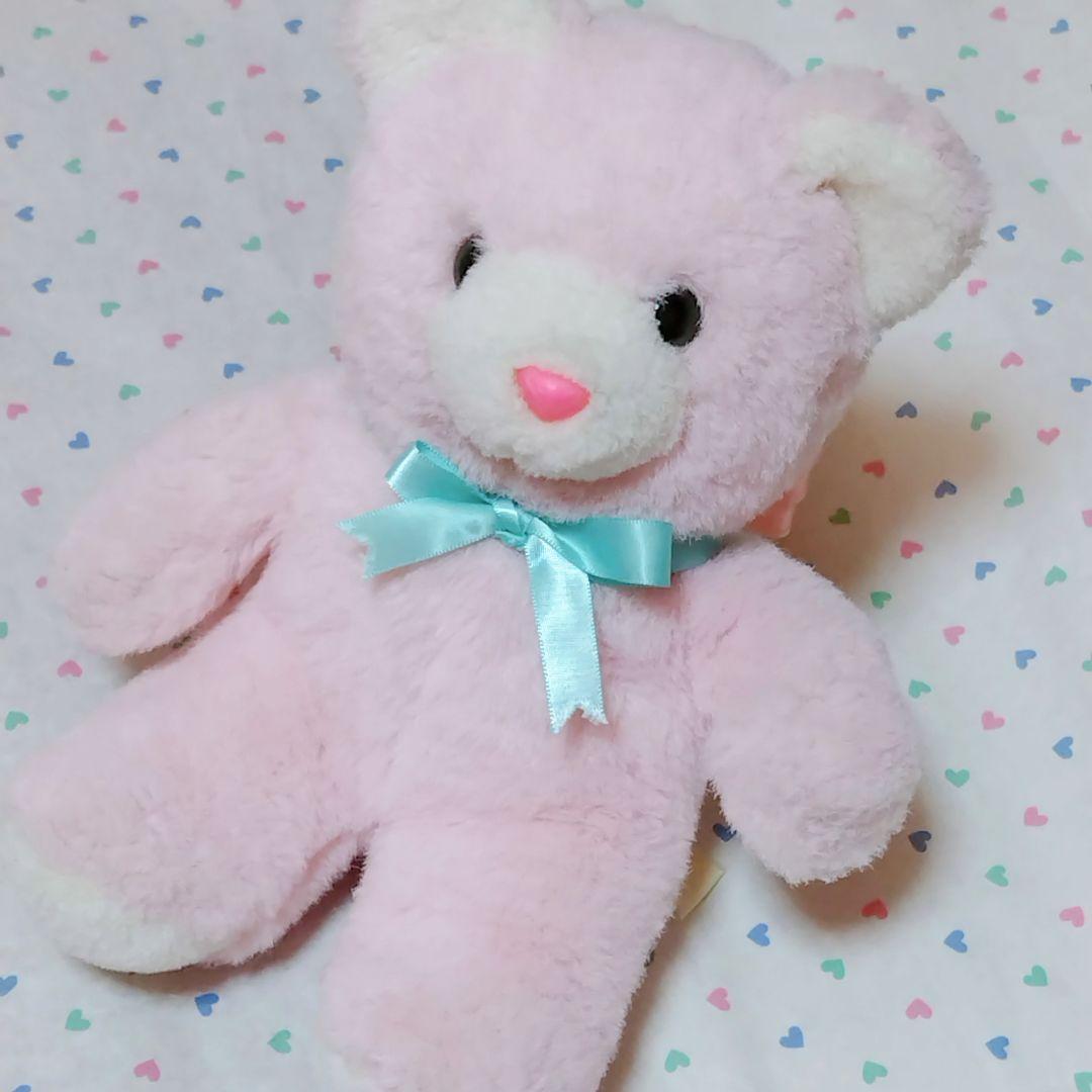 昭和 平成 レトロ ピンク くま ぬいぐるみ ヴィンテージ ファンシー